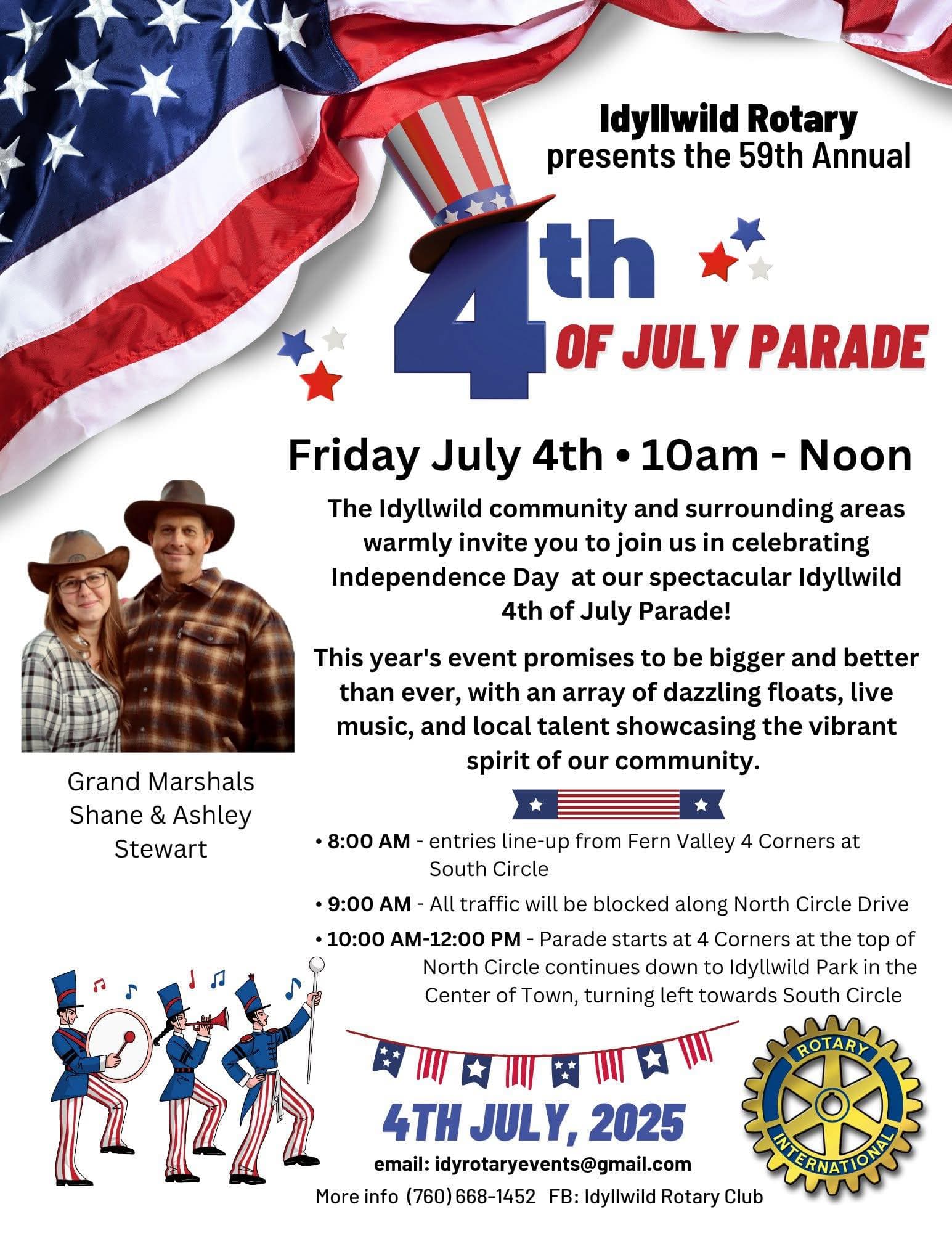 Idylwild's 4th of july parade @ North Circle Dr.