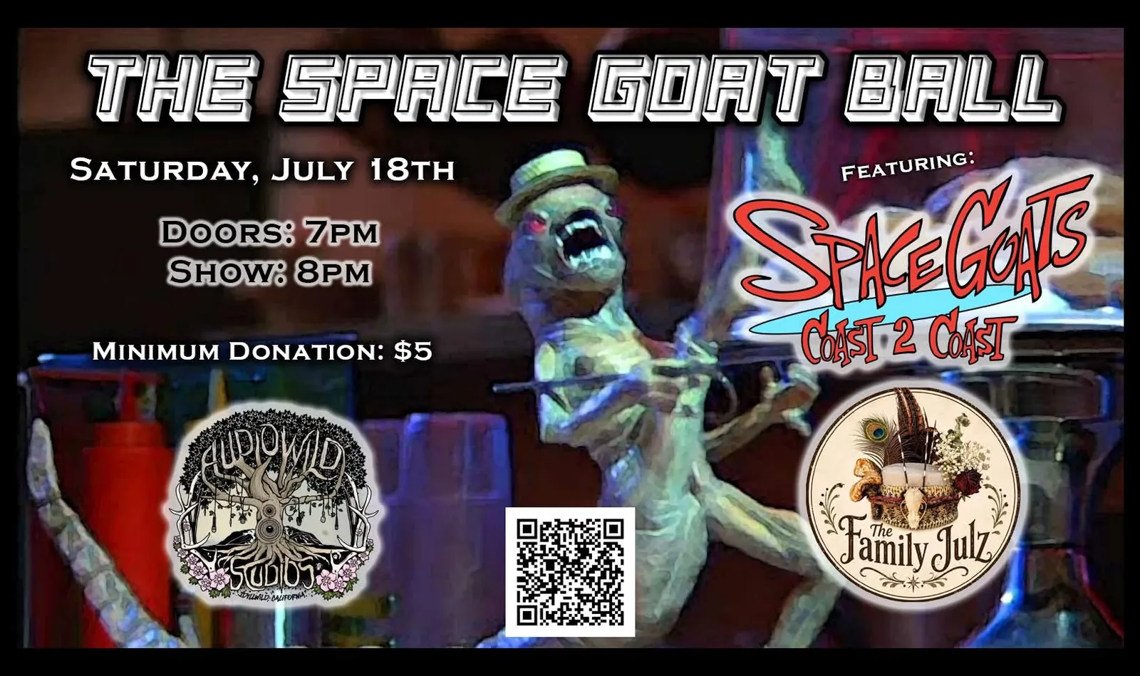 the space goat ball@ audiowild studios