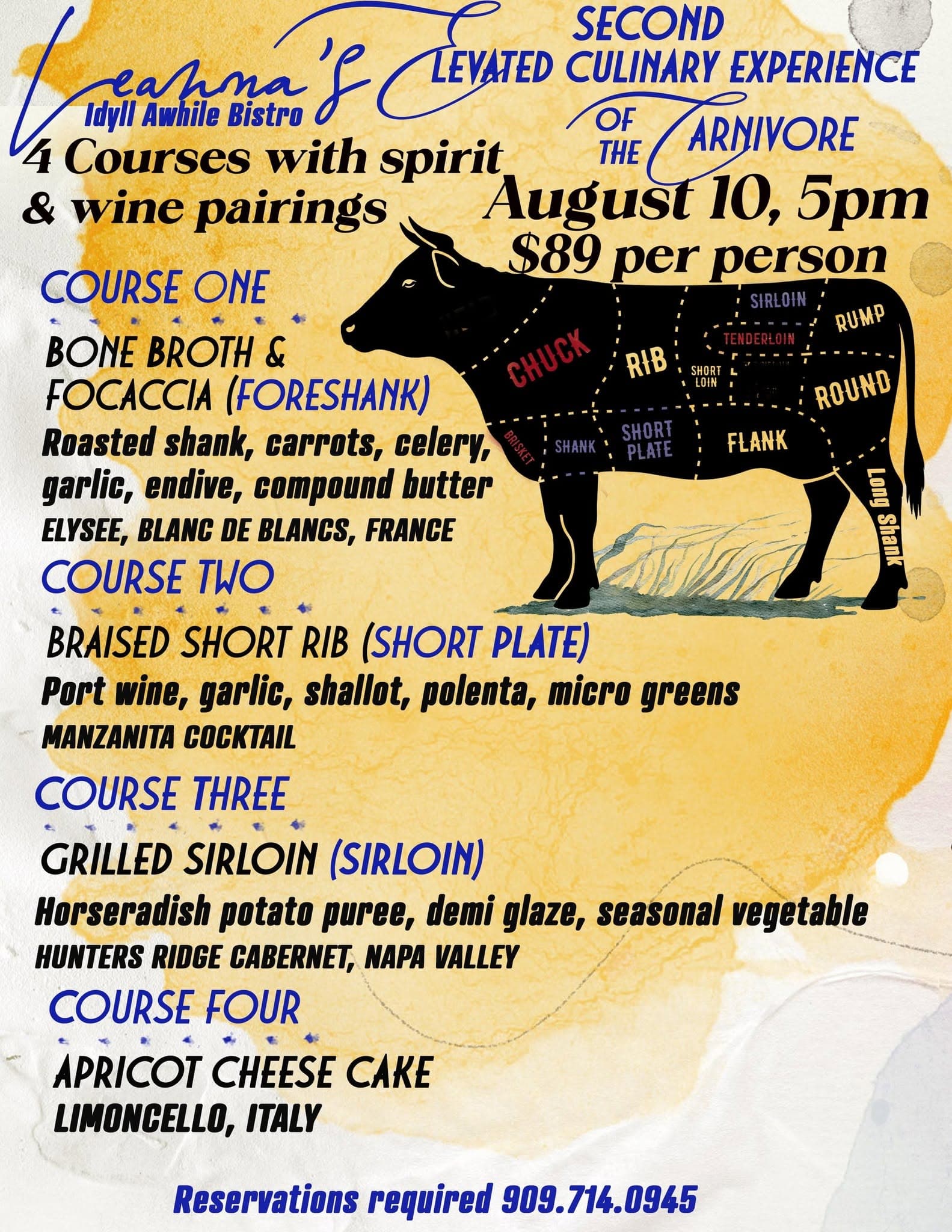 Carnivore dinner party event 2@ leanna's idyll awhile