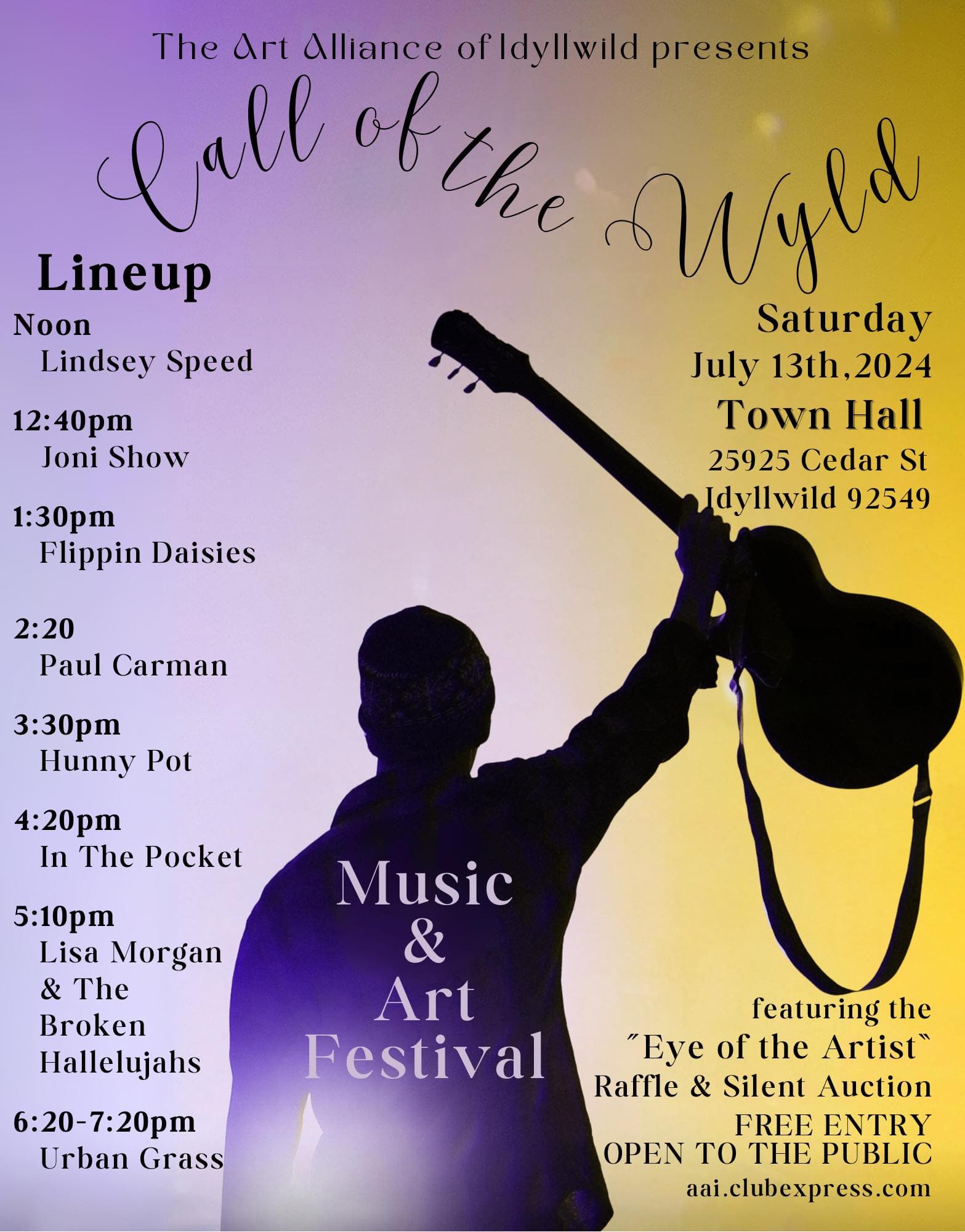 CALL OF THE WYLD FESTIVAL@ TOWN HALL