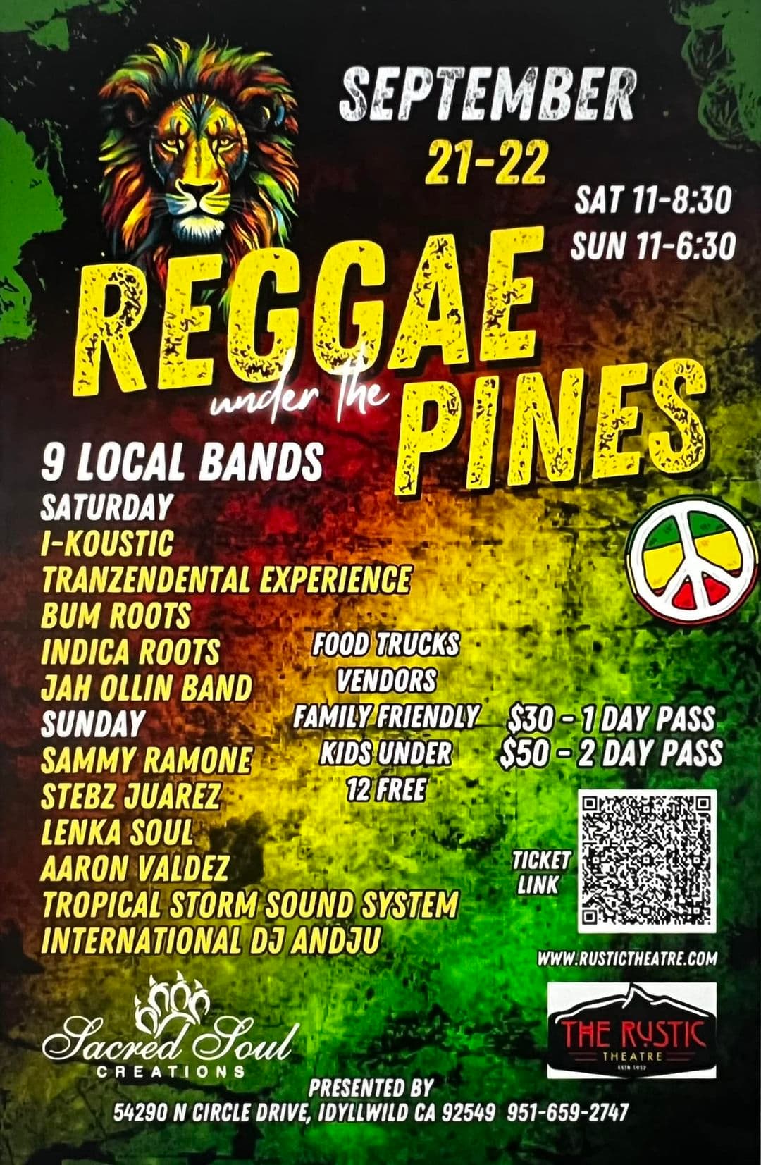 reggae under the pines day 2@ rustic theatre