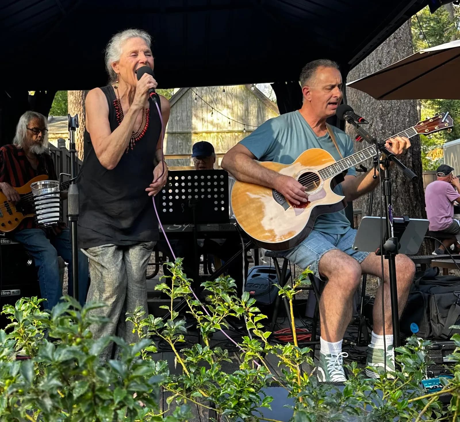 ROBIN ADLER & DAVE BLACKBURN@ ferro's restaurant