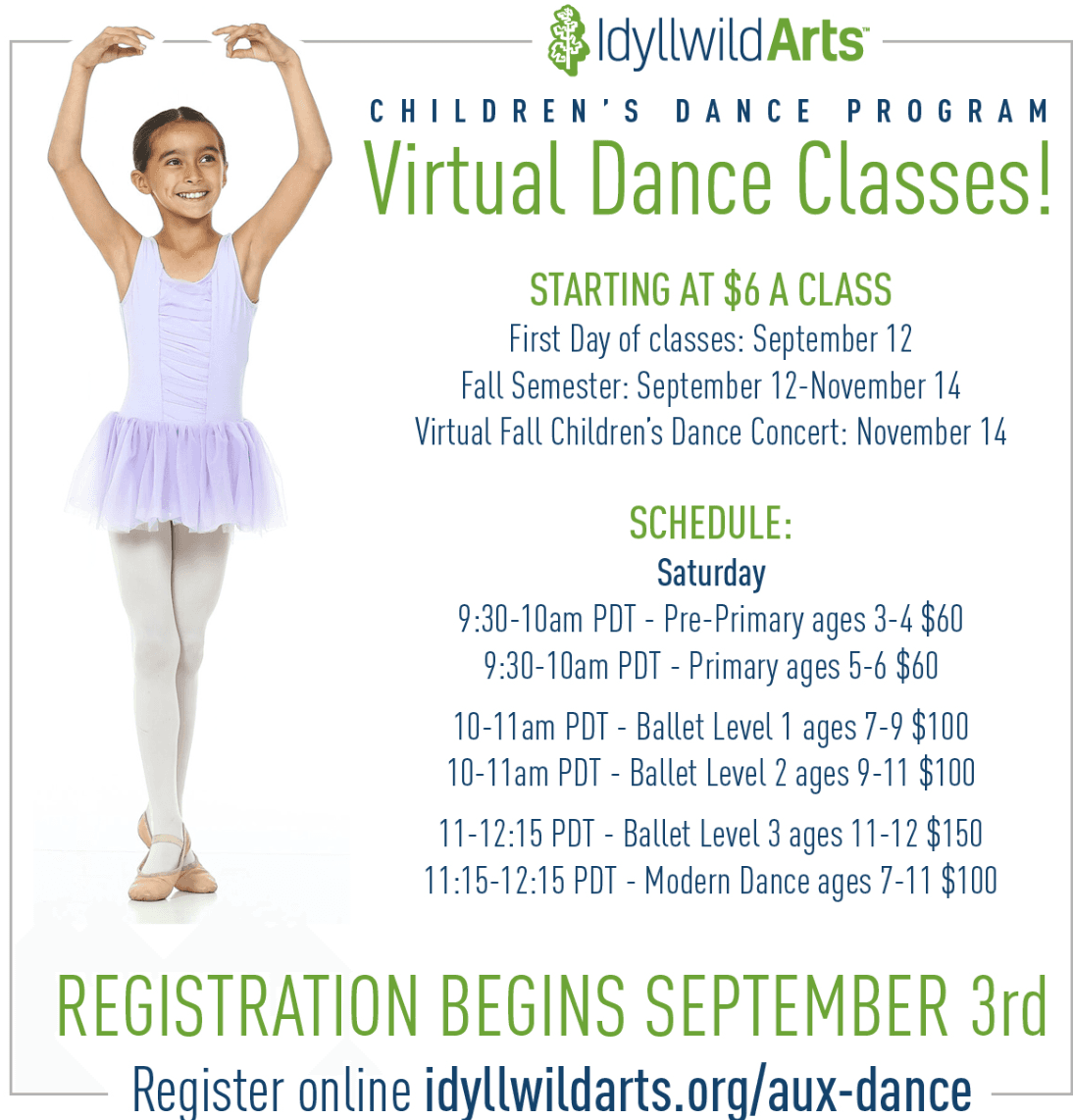 Idyllwild Arts Children's Virtual Dance Program