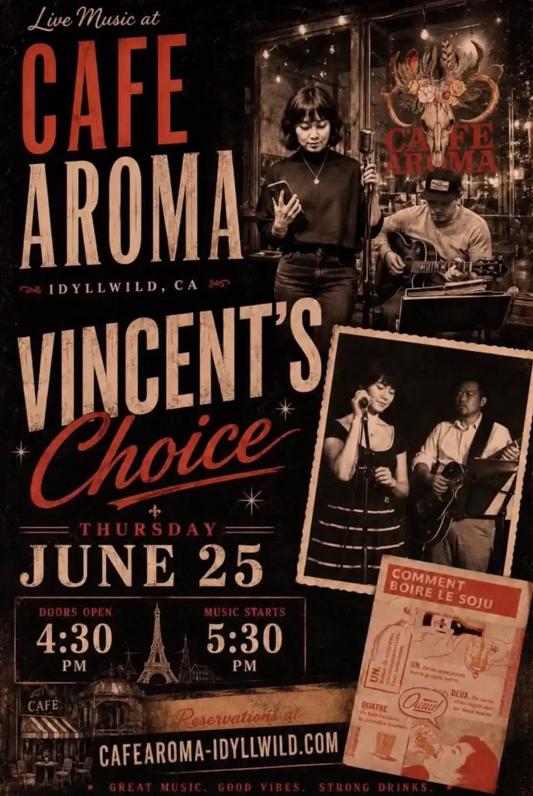 vincent's choice@ cafe aroma