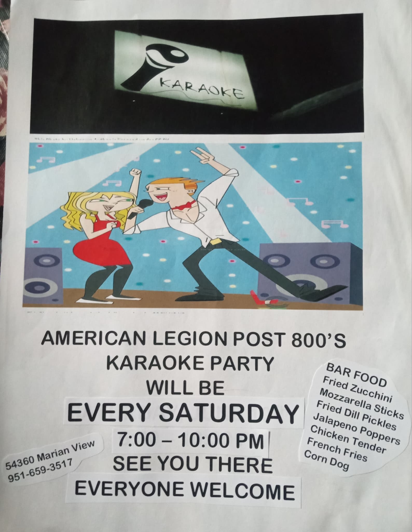 Karaoke@ american legion