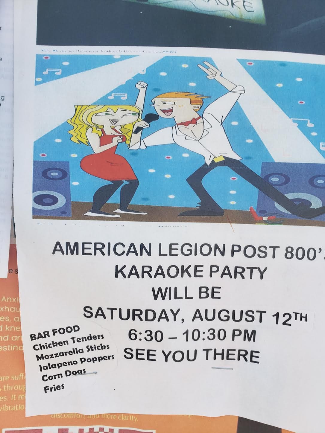 American Legion karaoke party@American legion post 800
