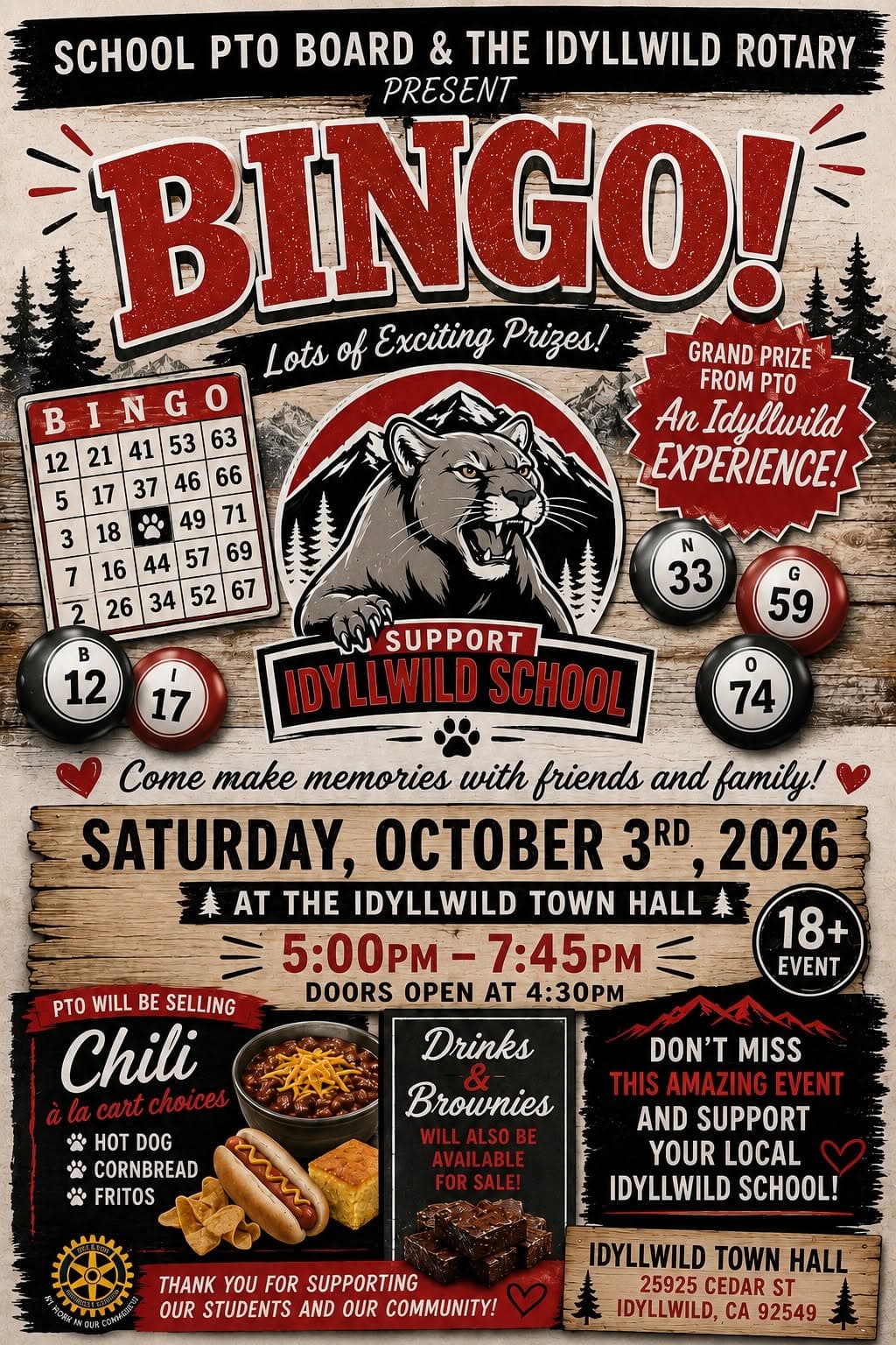 bingo night@town hall