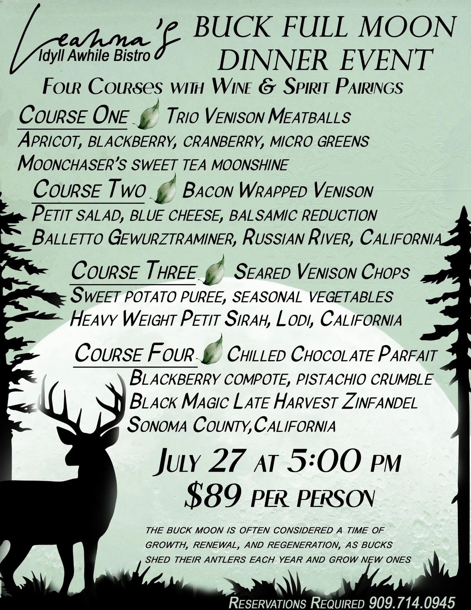 buck full moon dinner event