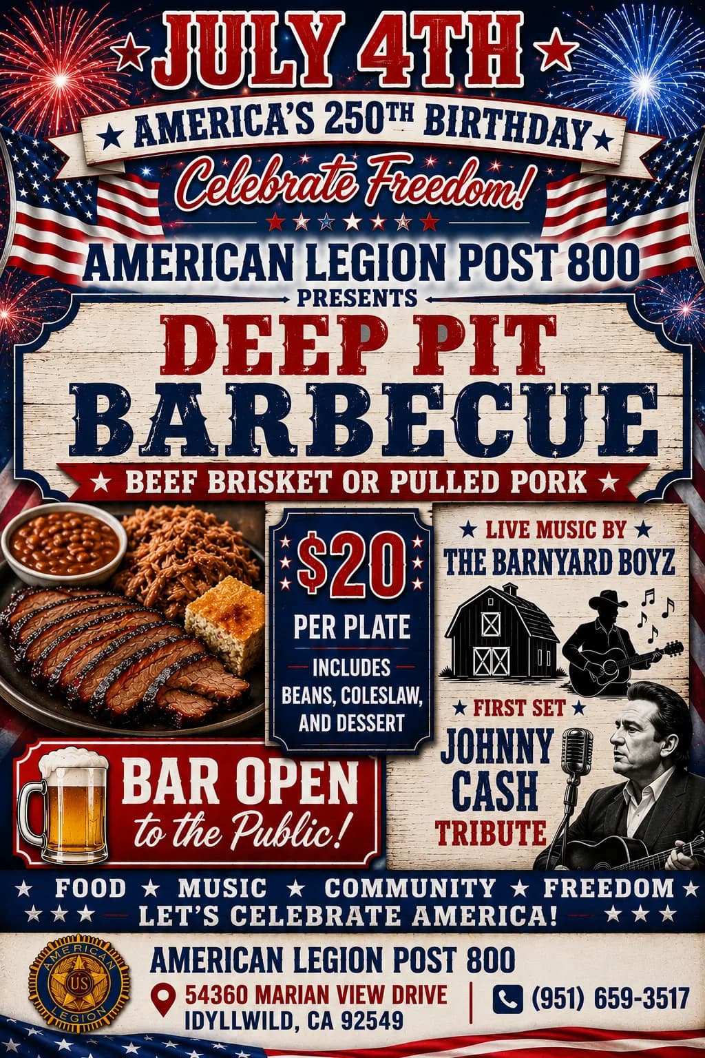 annual deep pit bbq @ american LEGION POST 800