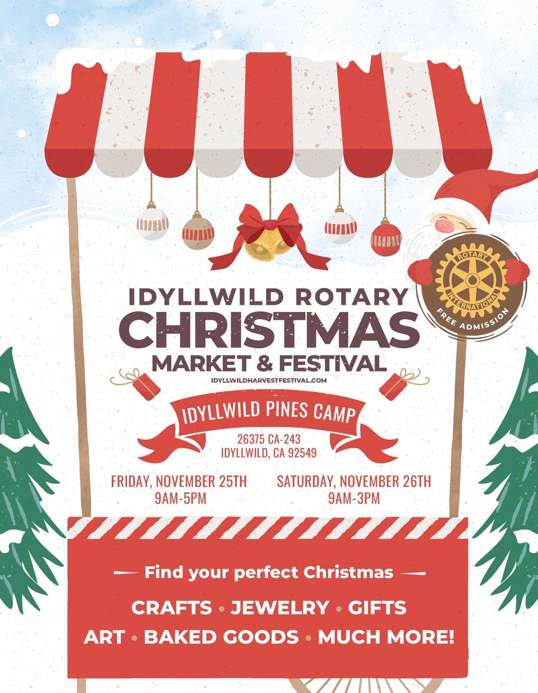 Rotary's Christmas market & festival@Idyllwild Pines Camp