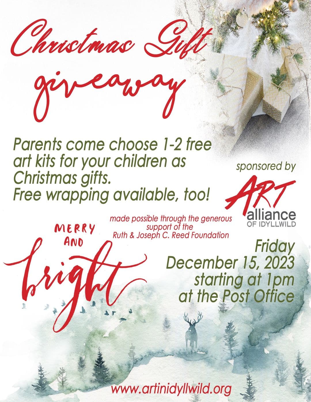 christmas gift giveaway@ the post office