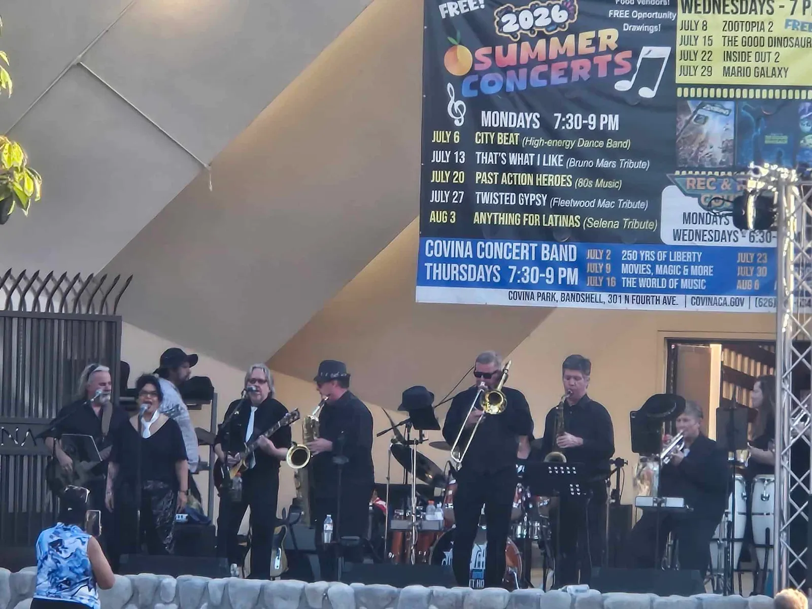 City Beat and the Main Street Horns@ butterfield amphitheatre