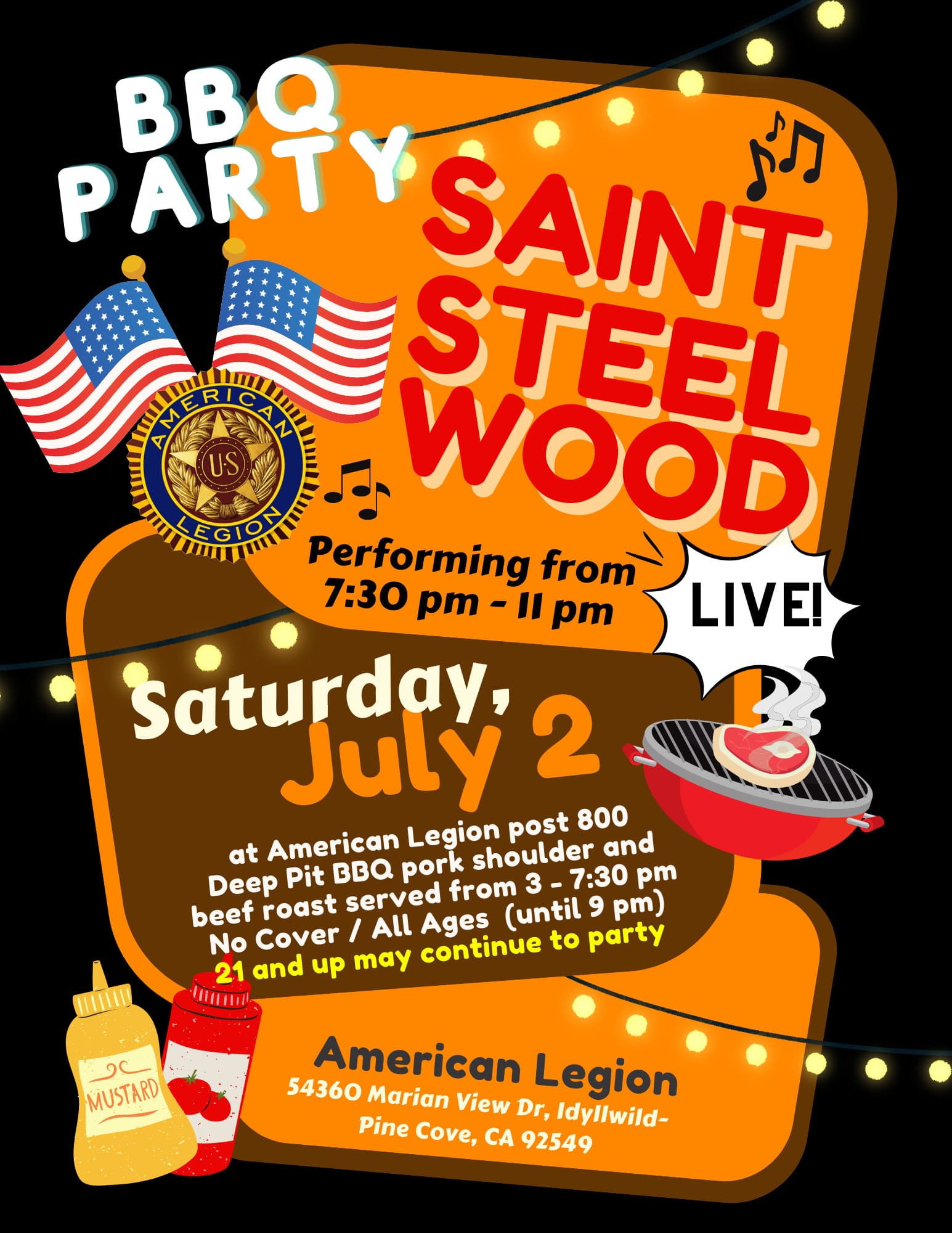 Fourth of July Weekend Deep Pit BBQ@American Legion