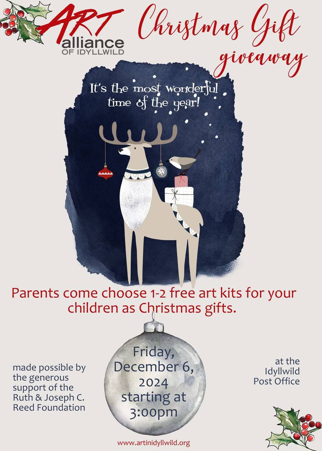Christmas gift giveaway@ the post office