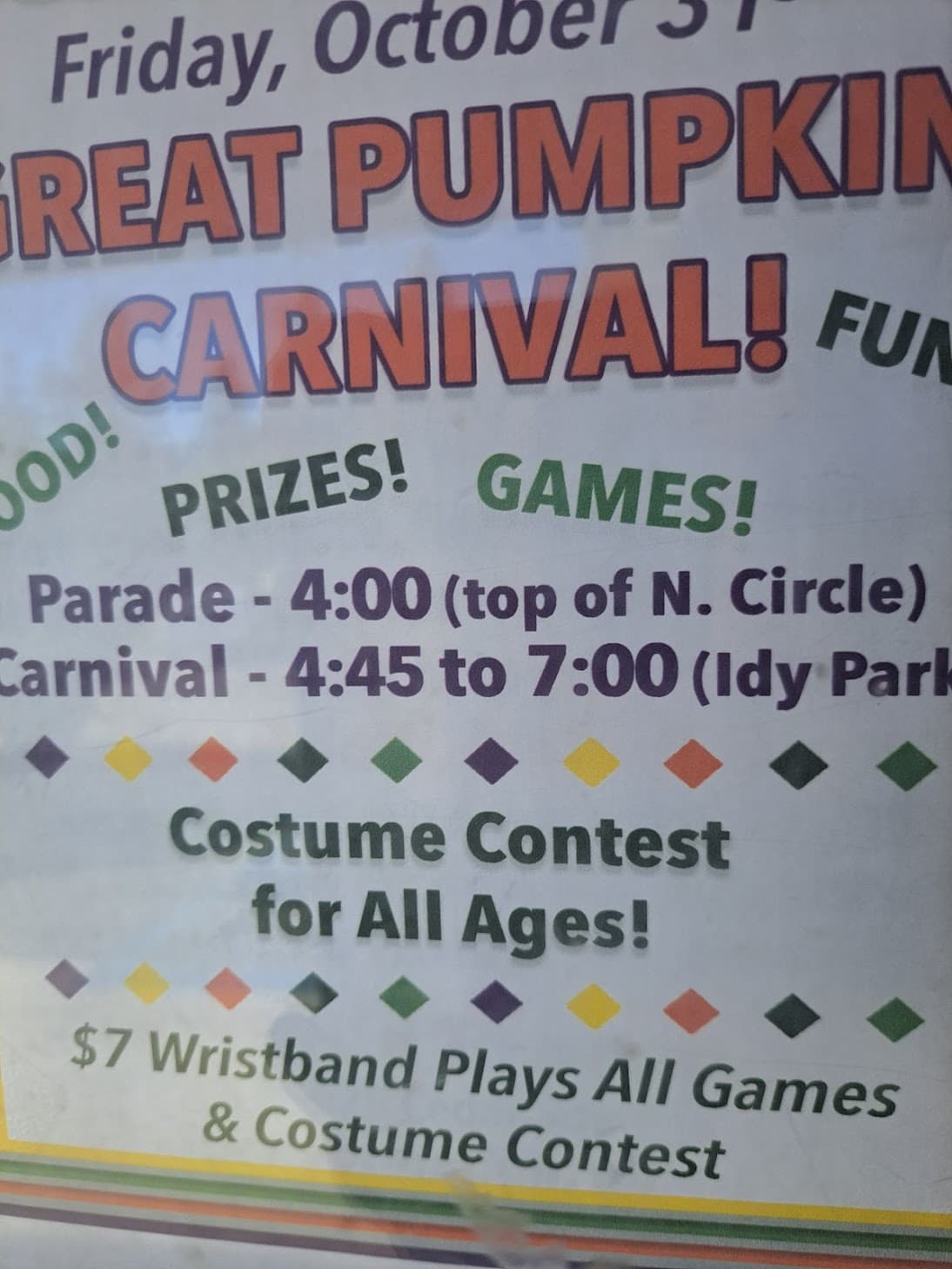 great pumpkin parade and carnival 2025@ middle of town