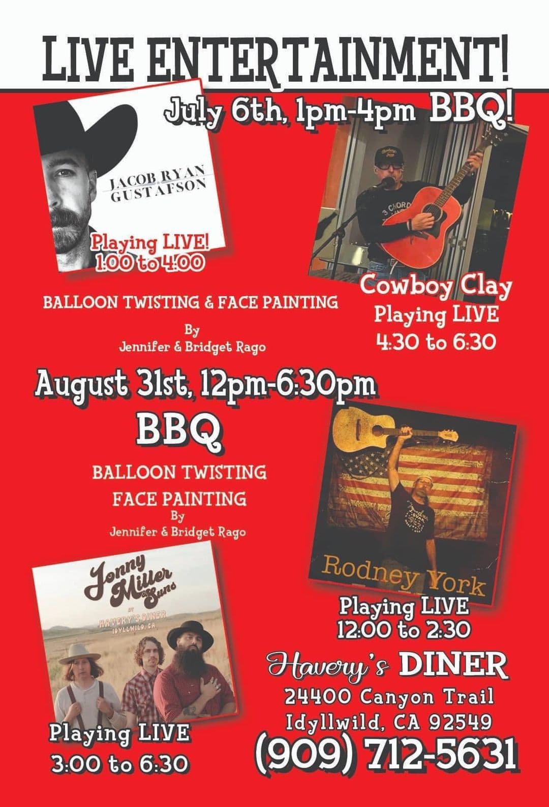 Weekend bbq!@ harvery's diner in Thousand Trails