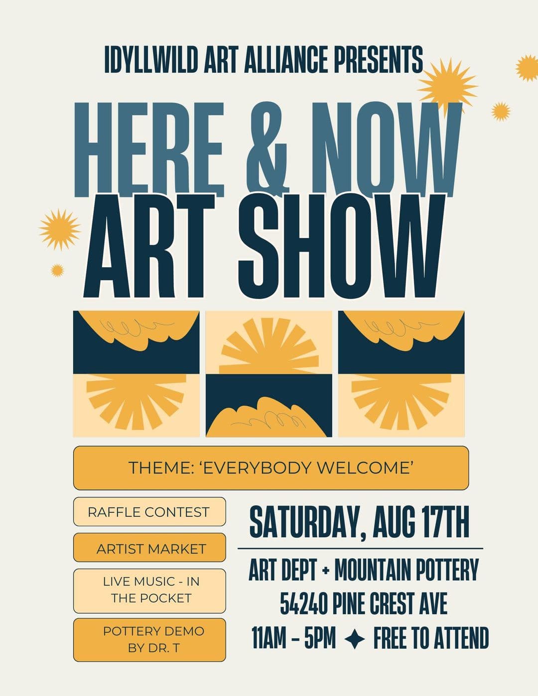 here and now art show@ mountain pottery
