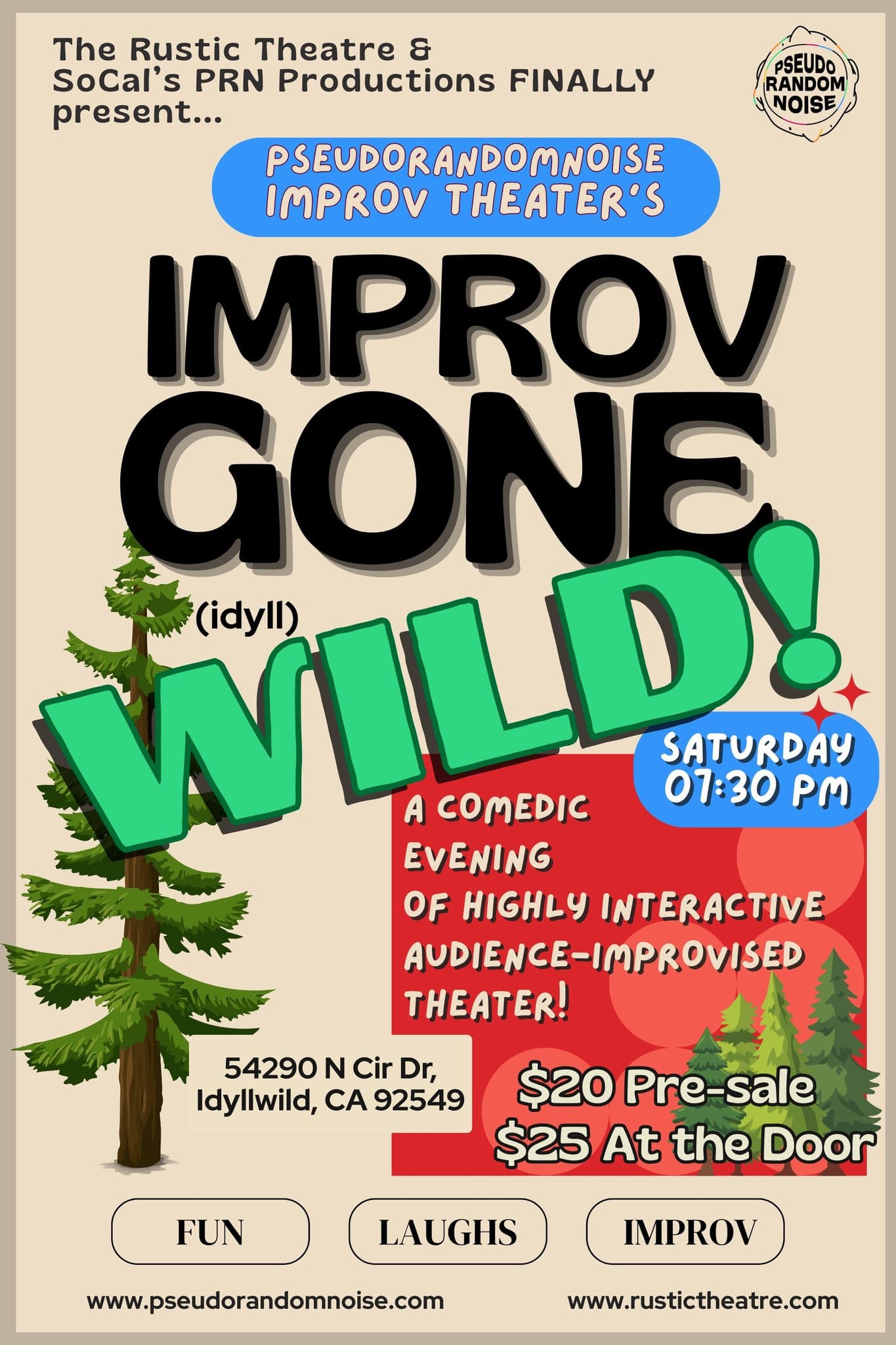 IMPROV GONE (idyll) WILD!@ rustic theatre