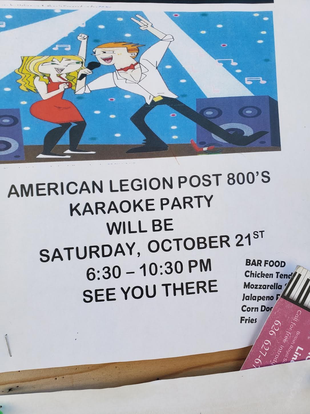 karaoke party@ American legion