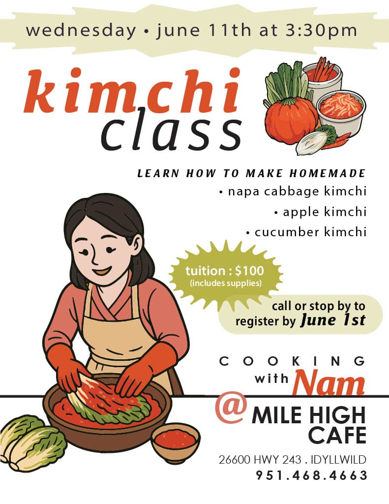kimchi class with naam@ mile high cafe