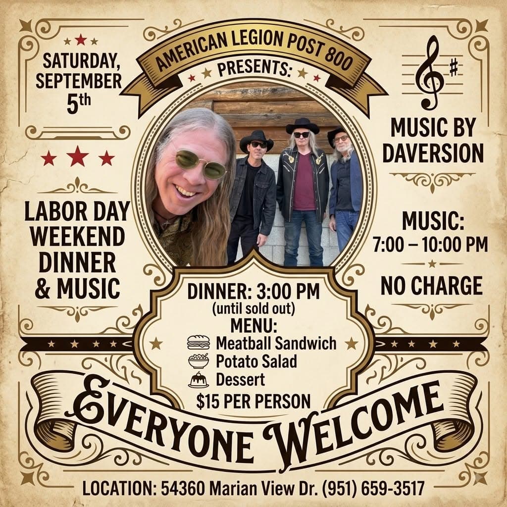 Labor day weekend bbq@ american legion
