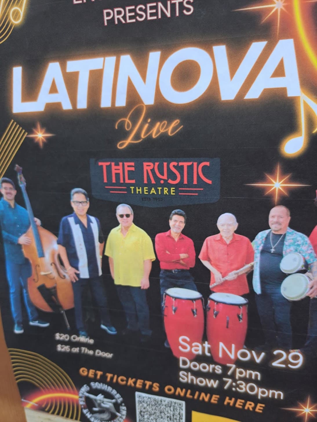 "LATINOVA" MUSIC CONCERT@ rustic theatre