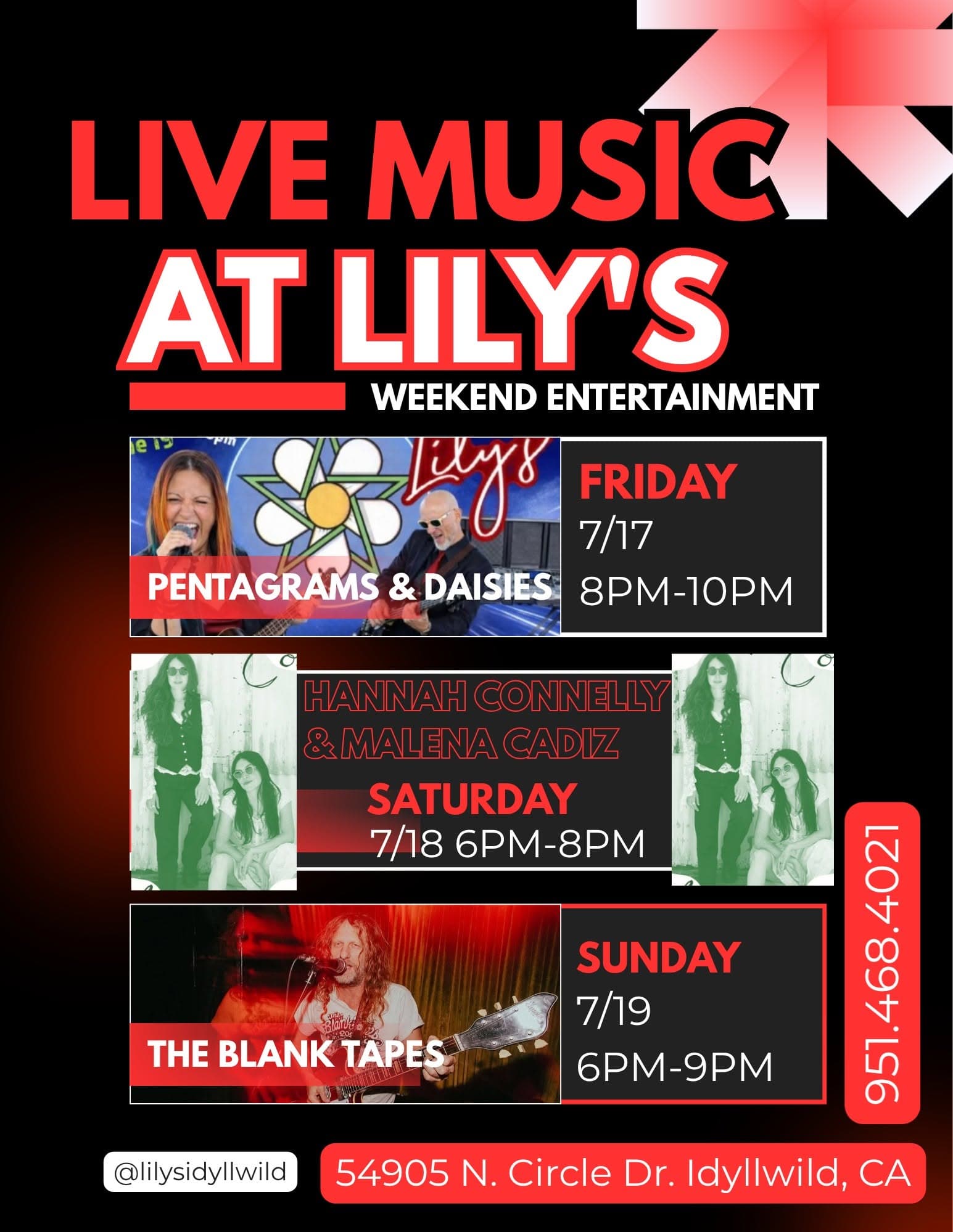 the blank tapes@ lily's restaurant