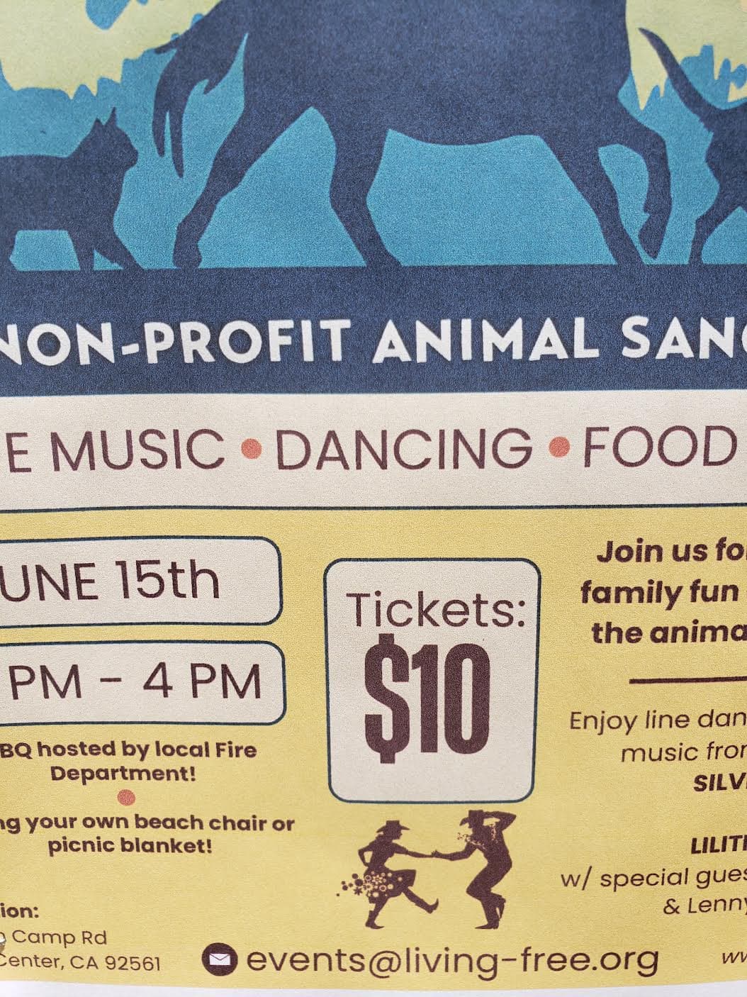 1st annual hoe down@ living free animal sanctuary