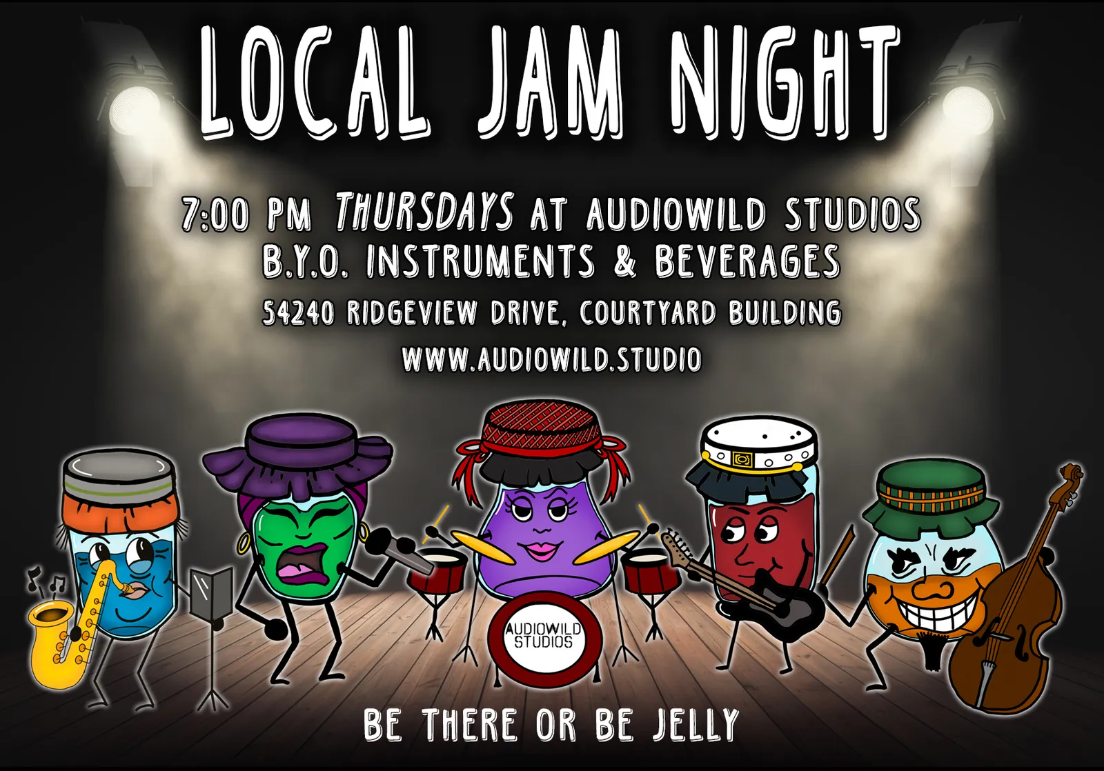 local jam night@ audiowild studios
