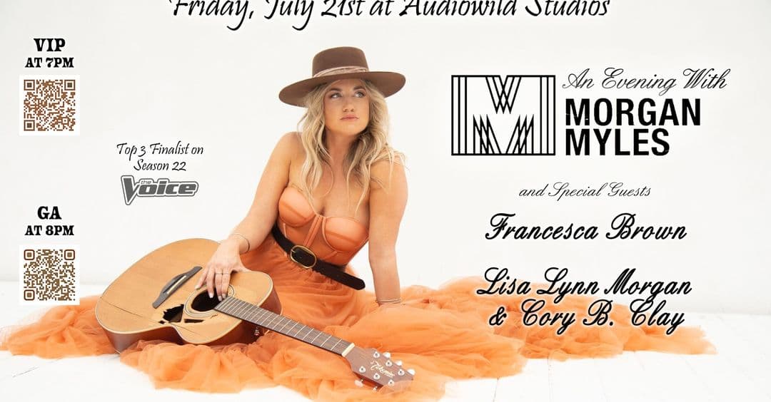 An Evening with Morgan Myles and Special Guests@ Audiowild Studios