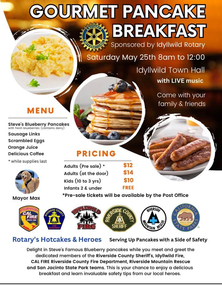 Gourmet pancake breakfast@ Town hall
