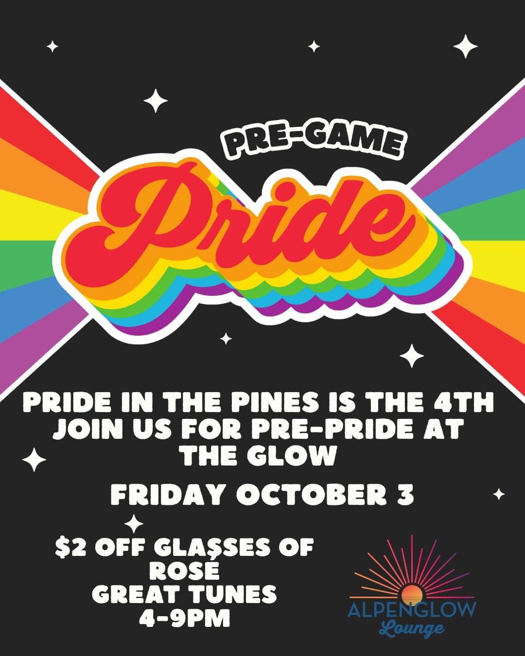 pre-game pride@ alpenglow lounge