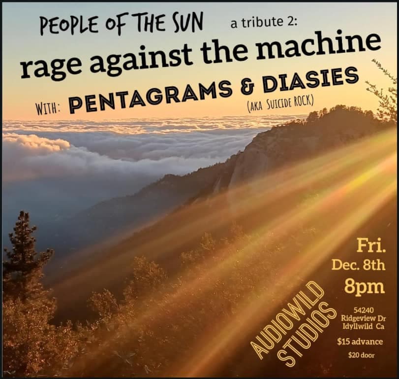 pentagrams and Daisies tribute to Rage against the machine@ Audiowild studios