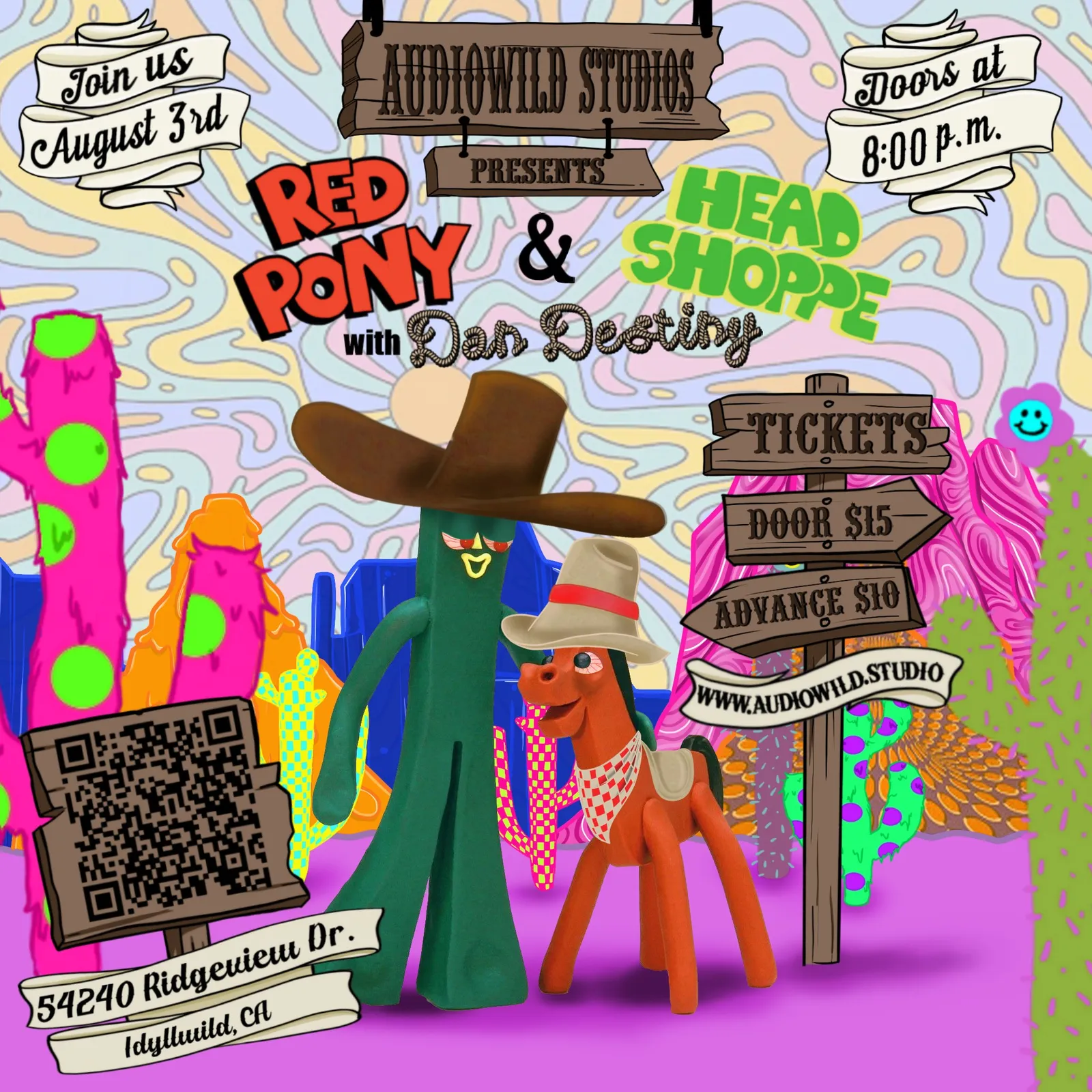 red pony head shoppe dan destiny@ audiowild studios