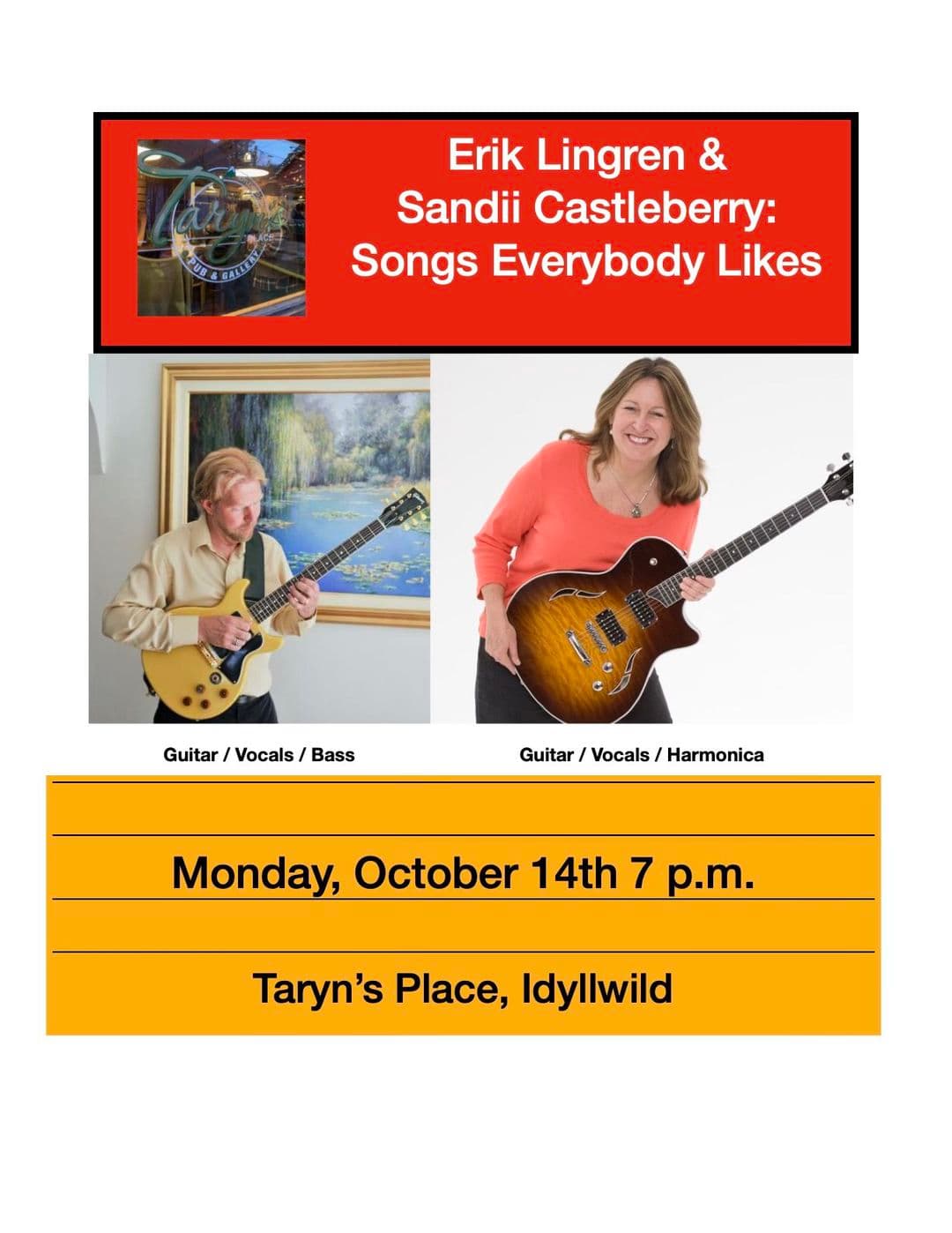 Folk Rock | Sandii Castleberry & Erik Lingren@ middleridge winery