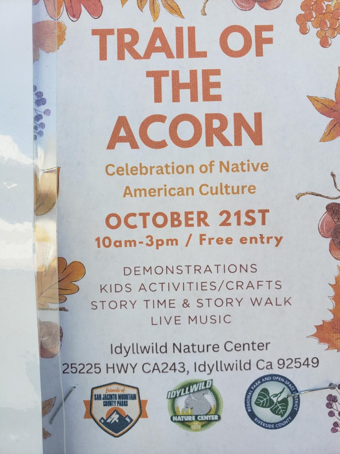 trail of the acorn@The nature center