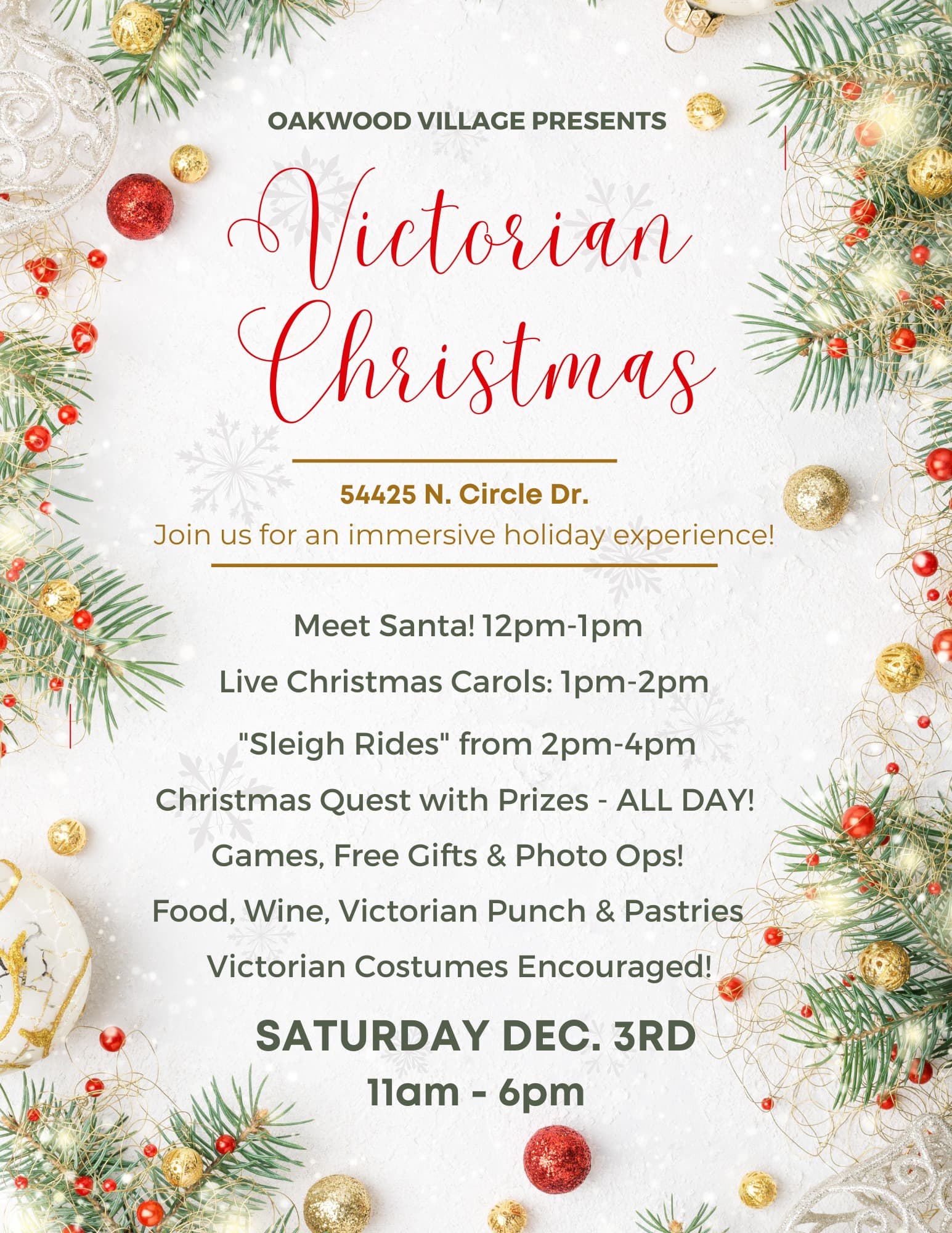 Victorian Christmas@Oakwood Village